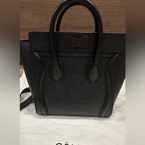 NANO LUGGAGE BAG IN DRUMMED CALFSKIN
BLACK - Picture 3 of 7